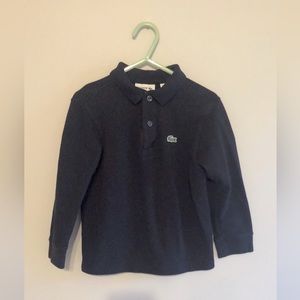 Lacoste boy long sleeves blue shirt.